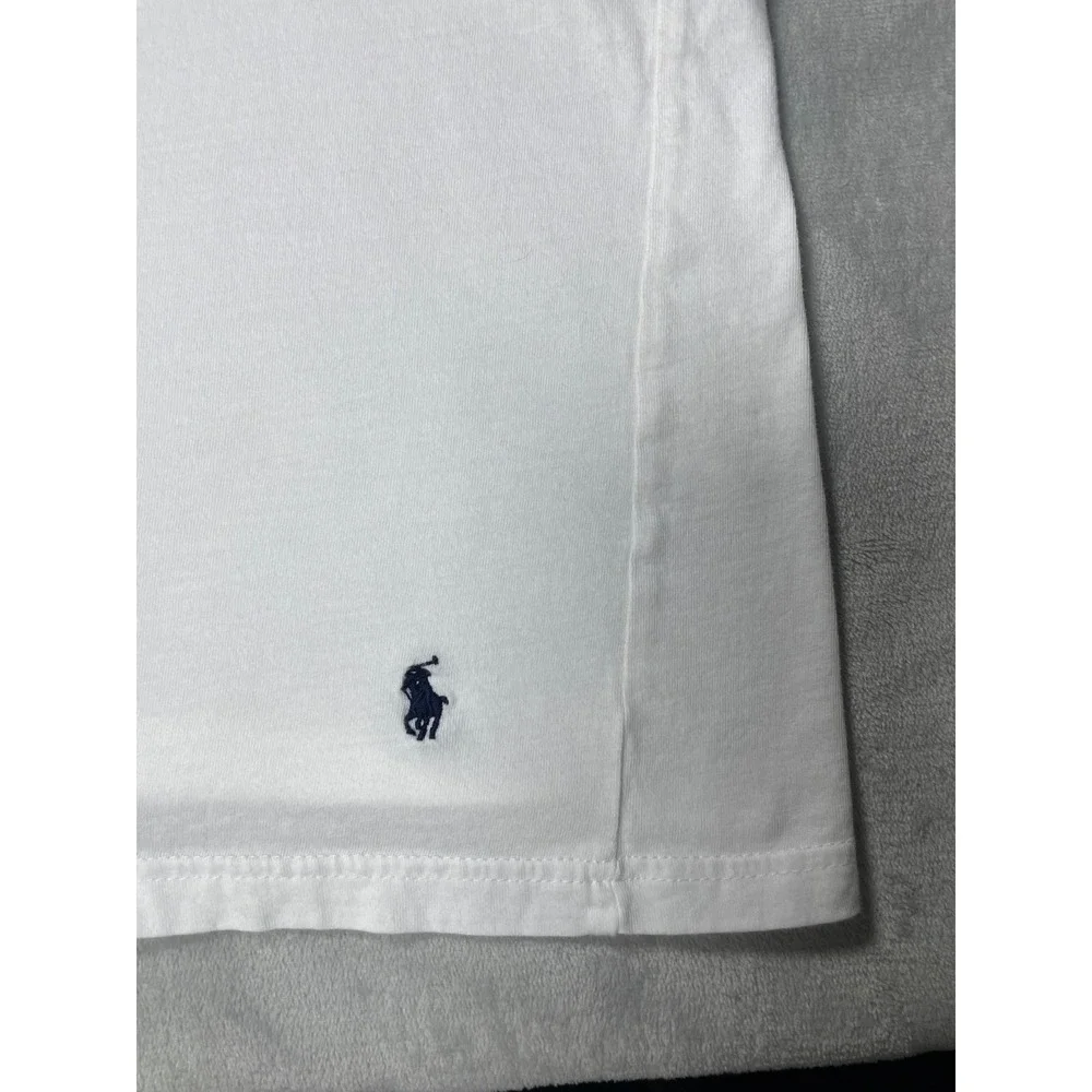 Polo Ralph Lauren T Shirt Men XL White Slim Fit Pony Logo Short Sleeve Cotton